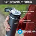 THERMOS ICON SERIES Stainless Steel Water Bottle with Spout - 24 Ounce, Granite - Vacuum Insulated Water Bottle with Lid