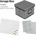 Lukeline Greeting Card Organizer and Storage Box with 15 Adjustable Dividers, Stores 140+ Cards, Suitable for Storing Greeting Cards, Envelopes, Stickers, Photos, Notecards and More
