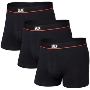 SAXX Underwear Co. Men's Non-Stop Stretch Cotton Trunk Fly 3-Pack, XL