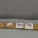 1 Pcs 1-3/4" x 36" U Shaped Aluminum Door Sweep for Bottom of Door with Drip Cap Screw-on Metal Weather Stripping Seal Draft Stopper Threshold for Exterior Front Doors (Black)