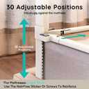 Updated King Size Bed Rail for Toddlers: 3-Side Protection Bedrail with Headbroad for King Bed - Extral Tall Adjustable Child Safety Side Railing Guards for Infants Kids Child(78.7x78.7X 74.8)