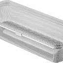 Dishwasher Basket, 18/8 Food-Grade Stainless Steel Dishwasher Basket for Small Item, Bottle Accessories, Scoops, Forks, Chopsticks Cleaning, Silver