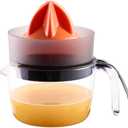 Electric Citrus Juicer  3 Cup (24 oz) Orange Juicer with Seed Filter, Auto-Reverse, Compact Design  Easy Press Citrus Juicer for Oranges, Lemons, Limes  BPA-Free  Black and orange