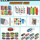 BenLouis 96Pcs Race Car Party Favors Racing Theme School Stationery Set Bulk for Kids Fast Racecar Wheel Birthday Party Goodie Bag Stuffers Classroom Gifts Rewards Pinata Filler