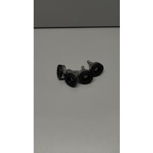 Heavy Duty Stainless Steel Leveling Feet Adjustable Furniture Legs with T Nut Leveler for Table Machine Black (D40xM8x63H(4pcs))