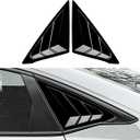 Rear Side Window Louvers Compatible for 2022 2023 2024 2025 2026 Honda Civic Sedan Accesories for 11th Gen Civic Sedan Sport Style Air Vent Cover