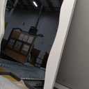 White Bathroom Mirror 20x28 Inch Solid Wood Framed Rectangle Wall Mirrors for Bedroom Living Room or Entryway