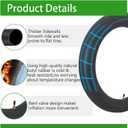 2-Pcs 4.10/4.50-18 Inner Tube 110/100-18, 110/90-18, 110/80-18, 120/90-18, 120/80-18, 100/100-18 14 Inch Replacement Tire Straight Valve Stem
