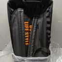 CONTAIL 48L Wheeled Dive Bag with Telescopic Double-Bar Tow Handle, Carry Handles and Detachable Backpack Straps for Scuba Diving Gear, Black