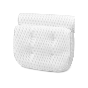 Bath Pillow Bathtub Pillow - Bath Pillows for Tub with Neck, Head, Shoulder and Back Support - 4D Air Mesh Spa Pillow for Bath - Extra Thick, Soft and Quick Dry