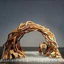Aquarium Driftwood Centerpiece Aquarium Landscape, Handcrafted!!! Fish Tank hardscape Landscape (Small Silent Cave)