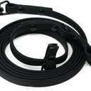Pets Waterproof Dog Leash | Durable Long Line for Small Medium Large Dogs and Puppy | Long Training Leash for Yard, Beach, Field (Black, 6 ft x 5/8")