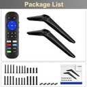 Base Stand and Remote Control Compatible with All TCL Roku TV & Players, Stand Legs for TCL Roku TV Legs 28" 32" 40" 43" 49" 50" 55"