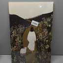 Jesus and Lamb Christian Canvas Wall Art Jesus Leaves the 99 Sheep Painting Picture Wall Decor The Good Shepherd Bible Poster Print Artwork for Living Room Bedroom Church Prayer Room Decorate, Framed