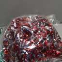 Dingion 59 Feet Christmas Tinsel Garland Metallic Twist Ornaments Hanging Glitter Xmas Garland for Christmas Tree Indoor Outdoor Decoration Party Supplies (Silver, Red)