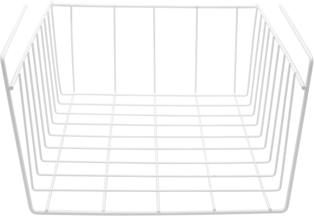 YBM Home Under Shelf Wire Basket Storage Organizer for Kitchen Pantry - Hanging Storage Cabinet Organizer Rack Adds Extra Storage Space Underside the Shelf (1, Medium)