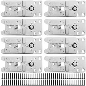 ZIQI 8PCS Sectional Couch Connectors, Galvanized Iron Sofa Connectors Screws (5.5inch 2.2inch)