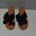 GORGLITTER Women's Rainbow Dressy Flat Sandals Trendy 2026 Vacation Beach Open Toe Thong Sandals Summer Slides, Size 41