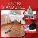 BKTD Full Size Ironing Board, Sturdy Frame, Heat Resistant Cover, Iron Rest