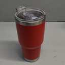 30 oz Tumbler with Lid Stainless Steel Tumblers Vacuum Insulated Cup Reusable Powder Coated Travel Mug Double Wall Leak Proof Portable Cups Keep Cold Drinks for 12 Hours, Burgundy, 1 Pack