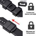 Hemsut Silicone Watch Bands, 18mm 20mm 22mm Quick Release Rubber Watch Strap for Men Women Soft Replacement, 10 Colors for Choose