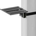 ZeboZap ZZSLSB1001 DIY Detachable Gazebo Floating Shelf for Soundbar, Consoles | No Drilling Required | Metal Gazebo & Wooden Gazebo | Weatherproof | 7 lbs Capacity | Fits 3-in to 16-in Pole