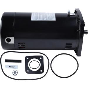 FEIDKS USQ1102 Pool Pump Motor - Fit for Sta-Rite Dura-Glas & Max-E-Pro, 115/230V Square Flange, 1HP with GO-KIT-79