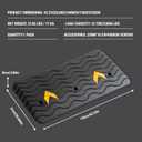 Rubber Threshold Ramp, 4" Rise Wheelchair Ramp Doorway, 33,069 Lbs Load Capacity, Non-Slip Surface Rubber Curb Ramp for Wheelchair and Scooter (4" Height)