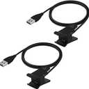 Charger for Fitbit Alta, Repalcement Charging Cable Cord for Fitbit Fitness Activity Tracker (1m/3.3ft)(2)