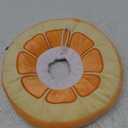 ANWA Adjustable Cat Cone Collar Soft, Cute Cat Donut Collar After Surgery, Kitten Recovery Cones to Stop Licking (Medium, Orange)