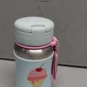 Skip Hop Toddler Sippy Cup with Straw, Sparks Stainless Steel Straw Bottle, Ice Cream