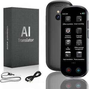 FancyDove Language Translator Device, Real-Time Two-Way Instant Voice Translator, AI Translator for 149 Languages, Voice & Photo Translation for Travel, Business & Study, Traductor de Voz