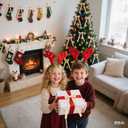 12 Pcs Velvet Ribbon Bows Decorations,White Christmas Ornaments for Tree Home Thanksgiving Party Front Door Wreath Holiday Decor