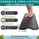 ENKOSI Bath Mat 40 x 16 Inch Extra Long Non Slip Bathtub Mat Anti Slip Black Shower Mat with Suction Cups Bathroom Mat for Tub and Smooth Shower Floors (Black 40x16)