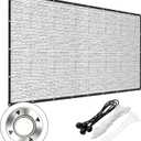 Aluminet Shade Cloth, 10x20FT 99% Heat Reflective Tarp for Blocking Sun with Reinforced Stainless Steel Grommets for Pergola Shade Cover, Garden, Cars, Dogs, Greenhouse