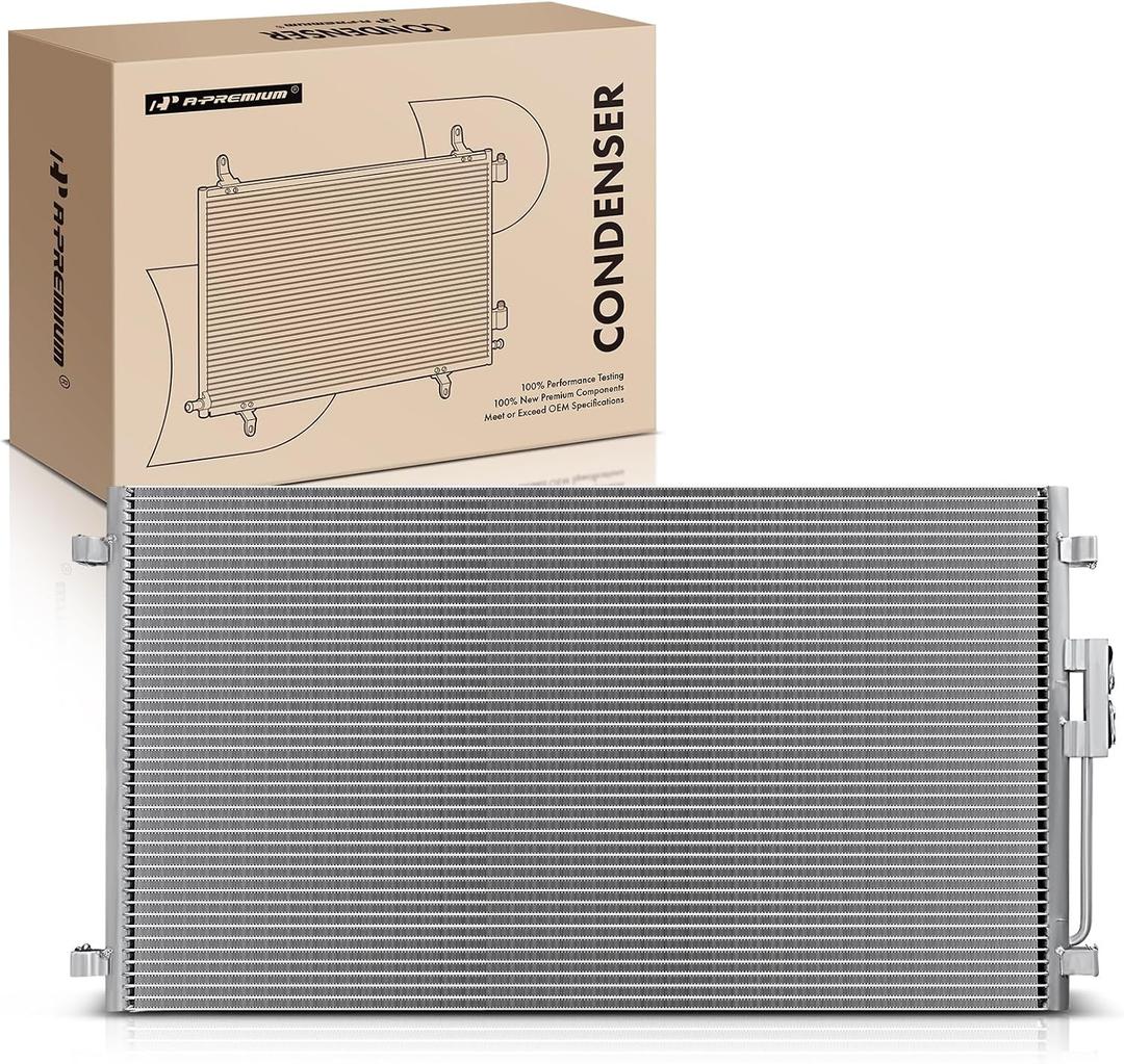 A-Premium Air Conditioning A/C Condenser Compatible with Dodge Grand Caravan Chrysler Town & Country 2001-2004 Voyager 2001-2003