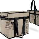 Collapsible Reuseable Insulated Grocery Bag - Stackable Heavy Duty Grocery Tote - (3 Pack)