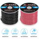 2 x 14 Gauge Marine Wire 14 AWG Marine Grade Wire Include 14 Gauge 30FT Red & 30FT Black,14AWG Oxygen-Free Tinned Copper Electrical Cable for Automotive Boat Outdoor RV Camper