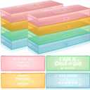 36 Pcs Christain Plastic Pencil Boxes Bible Storage Case Bulk for Sunday School Christmas Shoebox Donation Religious Event Rewards Gifts