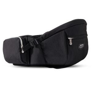 Sunveno Baby Carrier with Hip Seat,Ergonomic Baby Hip Carrier, Front-Facing Baby Holder, Anti-Slip Seat Surface, Wide and Adjustable Waistband, Multiple Pockets, Newborn to Toddler up to 45lbs, Black