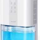 Large Dehumidifiers for Home, 96oz Dehumidifier for Bathroom with Auto Shut-off Auto Defrost, Whisper Quiet Dehumidifier for Bedroom Office RV Closet Wardrobe Basement (1000 Sq.ft) (White)