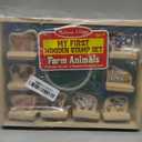 Melissa & Doug My First Wooden Stamp Set - Farm Animals