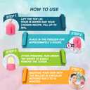 3 x Ice for Face Roller Massager, Eyes and Neck Naturally Conditioning and Skin Care,Eye Bag De-Puffing,Reduce Migraine Pain,Reusable Massage Silicone Ice Mold (Blue)