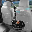 Seat Covers Custom Fit 2017-2022 Honda CR-V, Premium Faux Leather Car Seat Protector, Pet Friendly Interior Cover for CRV(Grey, Full Set)