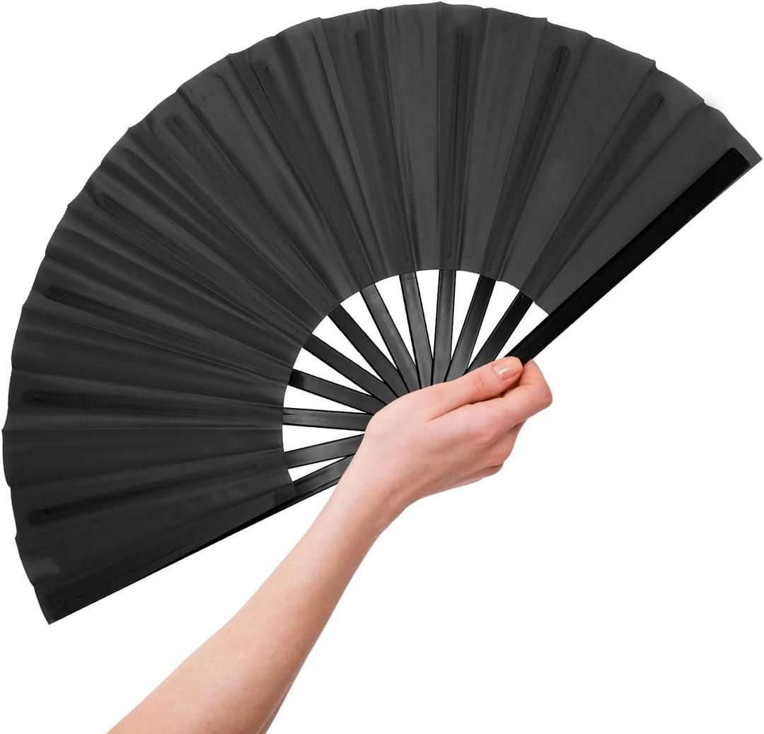 13" Hand Fan, Fans For Line Dancing, Hand Fans For Women Foldable, Boots On The Ground Hand Fan for Raves, Concerts, Performances, Parties, Church – Boots on the Ground Popping Fan for Women & Men