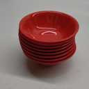 6-inch Melamine Bowls for Cereal Salad Rice Soup Dessert Snack Candy Ice-Cream Pudding Fruit Plastic Bowl.(8 PCS) Red