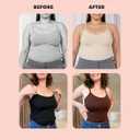 SHAPERMINT Womens Tops - Scoop Neck Cami Body Shaper for Women, Shapewear Tummy Control, Camisole Tank Tops for Women (Large, 1 Pack, Nude)