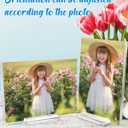 1 Pack Acrylic Picture Frame 1114 Clear Double Sided Magnetic Photo Frame - Frameless Baby Friend Family Picture Desktop Display with Support Stand and Gift Boxes