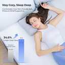 HOMRELEXA Cooling Mattress Topper Twin Size 2 Inch, Cooling Gel & Bamboo Charcoal Memory Foam Mattress Topper for Back Pain Relief, Firm Dual-Layer Foam Bed Pad with Removable Cover College Dorm