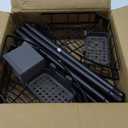 Tension Pole Shower Caddy Corner: Adjustable 4tier Bathroom Organizer Shelves - Rustproof Bathtub Shampoo Rack 43.5-120 inch (Matte Black)